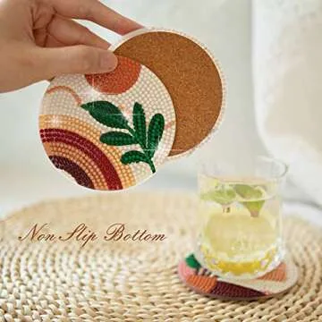 Temlum Diamond Painting Coasters DIY Kit for All Ages