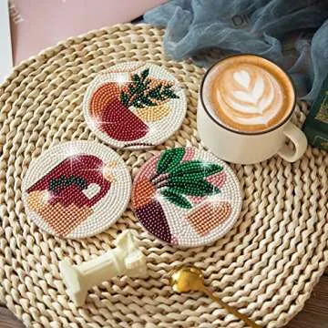 Temlum Diamond Painting Coasters DIY Kit for All Ages