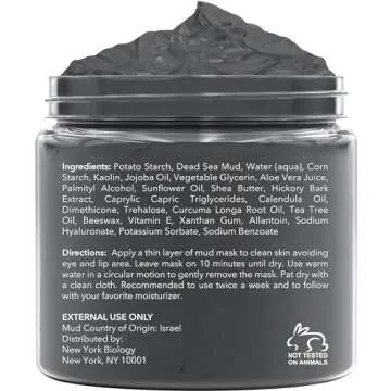 Dead Sea Mud Mask for Acne Treatment and Skin Care