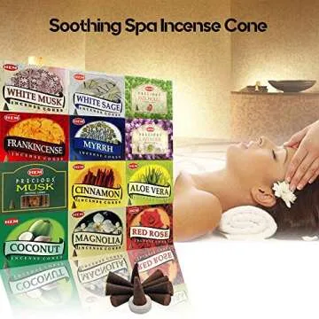 Hem 12 Assorted Boxes of Incense Cones, (120 total)| Natural Fragrance For Aromatic Rooms | Odor remover Incense For Stress Relief & Relaxation