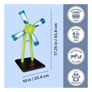 TRIXIE Windmill Strategy Game, Beginner Dog Puzzle Toy, Level 1 Activity, Treat Puzzle, Interactive Play, Dog Enrichment