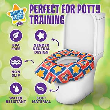 Toilet Seat Covers Disposable Waterproof for Kids and Adults