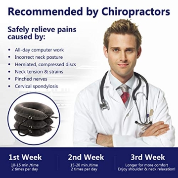 S Cervical Neck Traction Device - Inflatable Neck Support