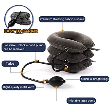 S Cervical Neck Traction Device - Inflatable Neck Support