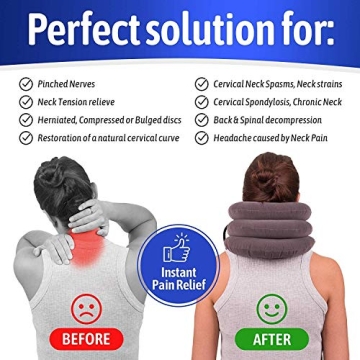 S Cervical Neck Traction Device - Inflatable Neck Support