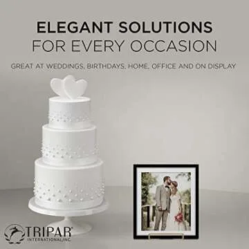 Elegant Gold Display Stand for Plates and Artwork