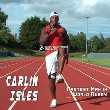 Speed Bands Leg Training Resistance Band Set for Running Power Agility Acceleration Muscle Endurance and Strength, Used by Antonio Brown, Yohan Blake – for Football, Track and Field and All Sports