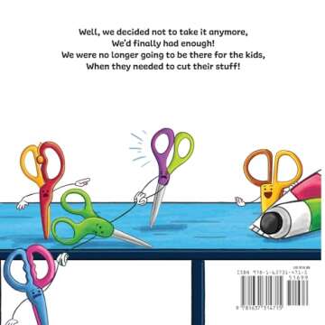 Scissors on Strike: A Funny, Rhyming, Read Aloud Kid's Book About Respect and Kindness for School Su...