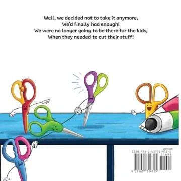 Scissors on Strike: A Funny, Rhyming, Read Aloud Kid's Book About Respect and Kindness for School Su...