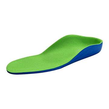 Orthotic Inserts for Kids - Childrens Flat Feet and Arch Support Insoles (22cm Big Kids 2.5-4)