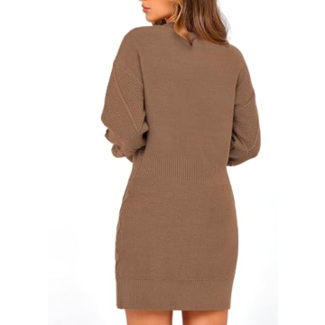PRETTYGARDEN Cozy Oversized Sweater Dress for Winter Style