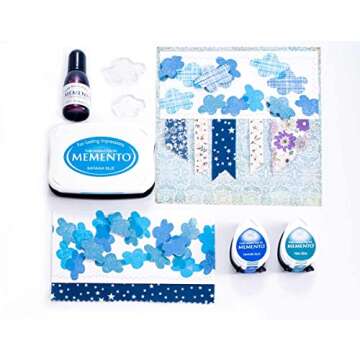 Memento Dew Drop Ink Pads 4 Pack for Vibrant Crafts