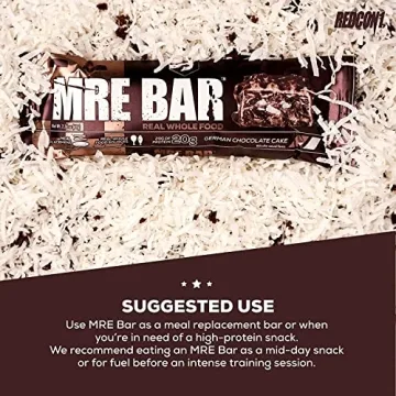 REDCON1 MRE Protein Bar German Chocolate Cake Nutrient Rich