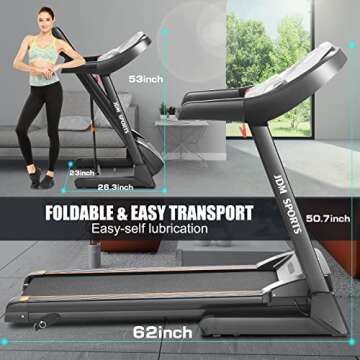 ANCHEER Treadmills for Home, Treadmill with APP and Manual Incline 0-5%, Walking Running Jogging Machine for Home/Gym Cardio Use Max Capacity 220 lbs