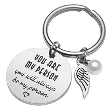 Valentine's Day Gifts for Her - Girlfriend Wife Gifts from Boyfriend Husband Romantic Birthday Gifts for Women Girlfriend Wife You Are My Person You Will Always Be My Person Keychain