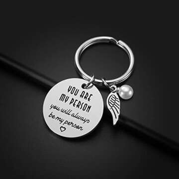 Valentine's Day Gifts for Her - Girlfriend Wife Gifts from Boyfriend Husband Romantic Birthday Gifts for Women Girlfriend Wife You Are My Person You Will Always Be My Person Keychain