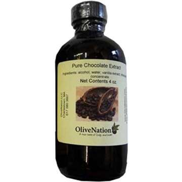 Chocolate Extract For Baking - Rich Chocolate Flavoring for Cakes - Cookies - PG Free - Non-GMO - Gl...