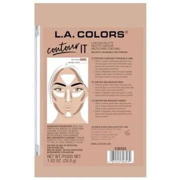 L.A. Colors I Heart Makeup Contour Palette for Flawless Skin