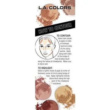 L.A. Colors I Heart Makeup Contour Palette for Flawless Skin