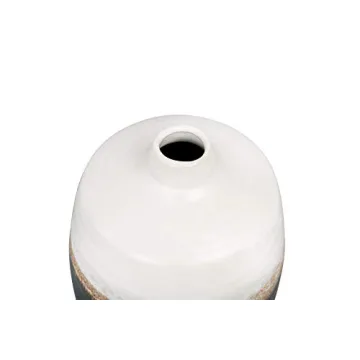 Bloomingville Black White Ceramic Vase Brown Glaze Accent