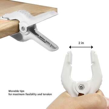 LimoStudio Adjustable Heavy Duty Clips for Backdrops