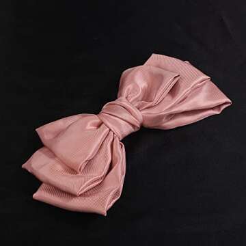 Wiwpar Bow Hair Clips for Women Girls 8 Inch Satin Bows