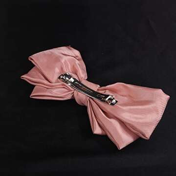 Wiwpar Bow Hair Clips for Women Girls 8 Inch Satin Bows