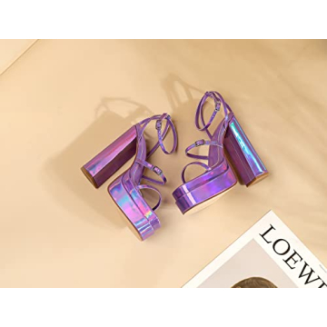 Vivianly Women's Platform Ankle Strap Sandals - Stylish & Comfy