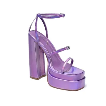 Vivianly Women's Platform Ankle Strap Sandals - Stylish & Comfy