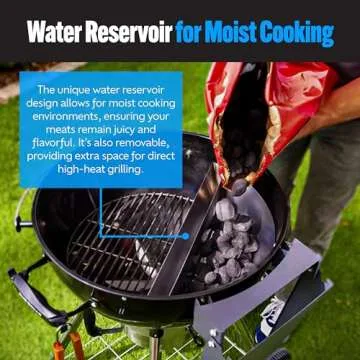 SnS Grills Slow ‘N Sear Deluxe Insert for Charcoal Cooking