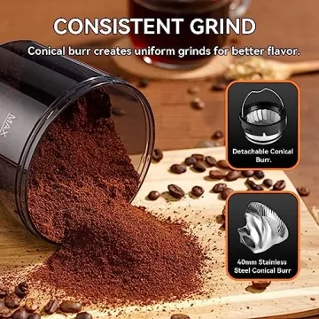 BEEONE Electric Coffee Grinder with 31 Settings for Home