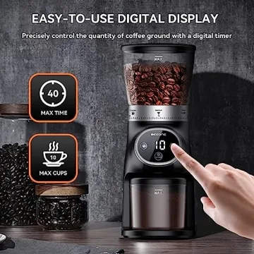 BEEONE Electric Coffee Grinder with 31 Settings for Home