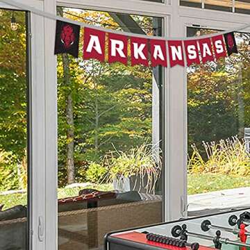College Flags & Banners Co. Arkansas Razorbacks Banner String Pennant Flags