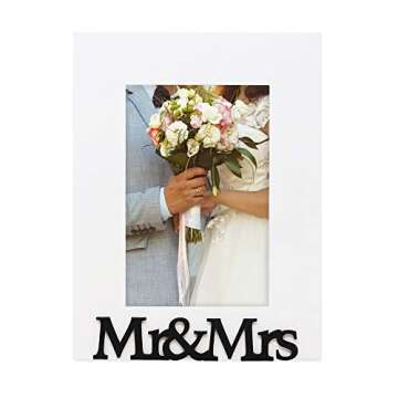 Mr & Mrs Picture Frame | Elegant Gift for Newlyweds