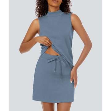 Casly Lamiit Two Piece Summer Skort Set for Women