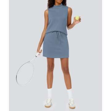 Casly Lamiit Two Piece Summer Skort Set for Women