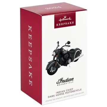 Hallmark Indian Motorcycle Chief Dark Horse Ornament 2024