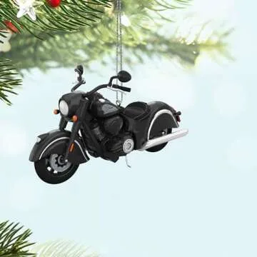 Hallmark Indian Motorcycle Chief Dark Horse Ornament 2024
