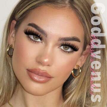 Goddvenus Lash Extension Kit Wispy Lash Clusters Kit Natural C Curl Fluffy Cluster Eyelash Extension...