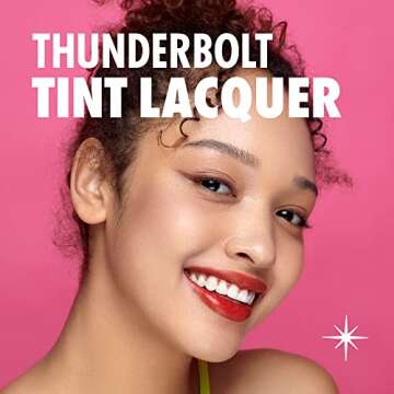 COLORGRAM Thunderbolt Tint Lacquer 04 Daily Tok | Highly Pigmented, Long Lasting, Moisturizing Lip Stain, Buildable and Blendable Lip Tint (0.2 fl.oz)