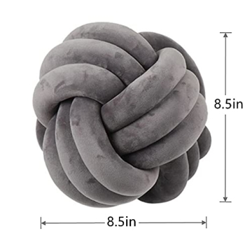 Knot Pillow Ball Round Cushion for Kids' Rooms - 8.5in Charming Toys