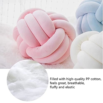Knot Pillow Ball Round Cushion for Kids' Rooms - 8.5in Charming Toys