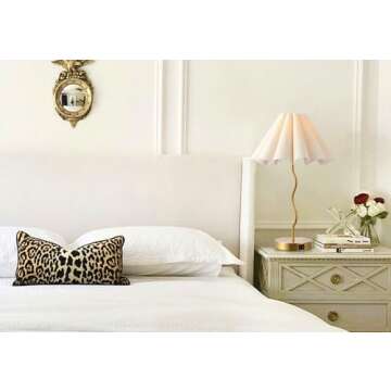 EOEYYOYB Table Lamps for Bedroom Modern Single Table Lamp for Night Stands Beside Lamps Living Room End Table Lamp (Gold)