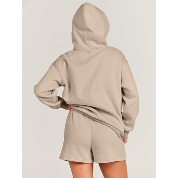 Comfortable ANRABESS 2 Piece Hoodie Short Lounge Set