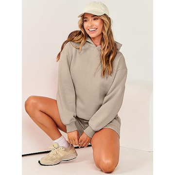 Comfortable ANRABESS 2 Piece Hoodie Short Lounge Set
