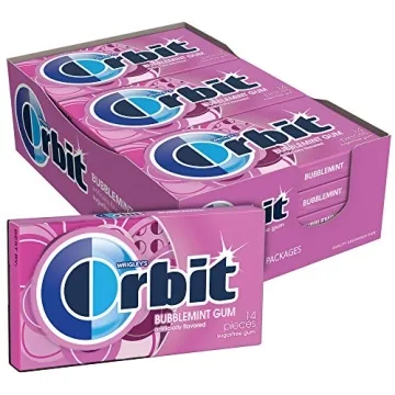 ORBIT Bubblemint Sugar Free Chewing Gum - 12 Packs of 14 Pieces