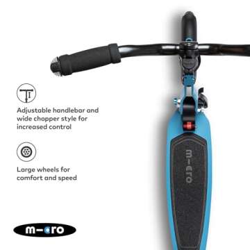 Micro Speed Deluxe Foldable Scooter - Smooth Ride for Teens
