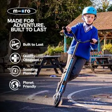 Micro Speed Deluxe Foldable Scooter - Smooth Ride for Teens