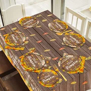 Fall Pumpkin Party Supplies Set for 24 Guests 96 PCS