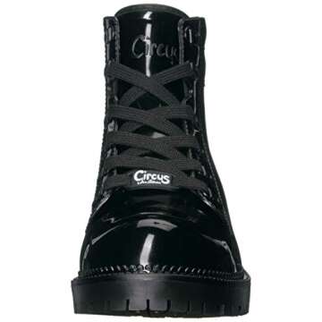 Circus NY by Sam Edelman Women's Kascade Rain Boot Black Shiny PVC 7 M US